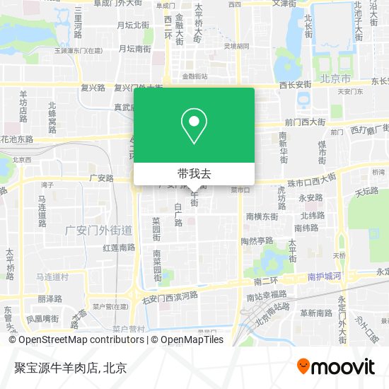 聚宝源牛羊肉店地图