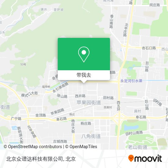 北京众谱达科技有限公司地图