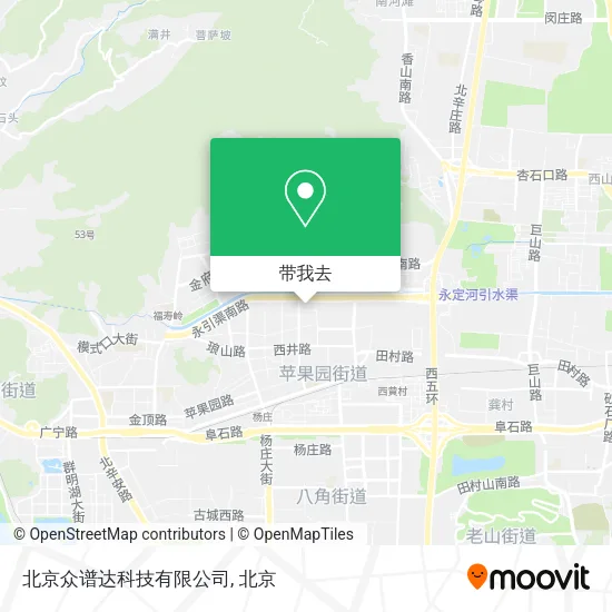 北京众谱达科技有限公司地图