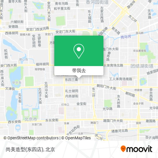 尚美造型(东四店)地图