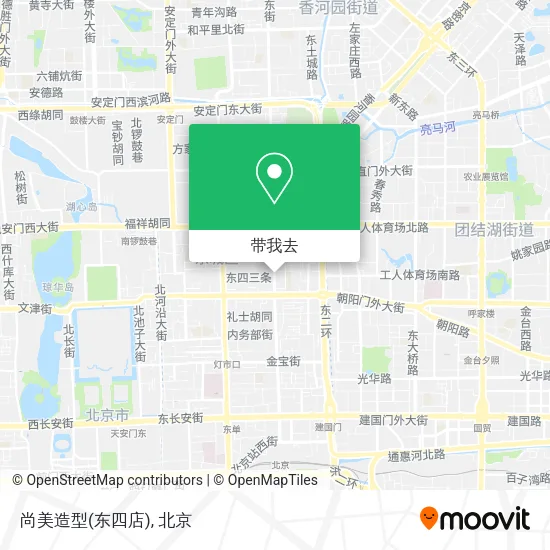 尚美造型(东四店)地图
