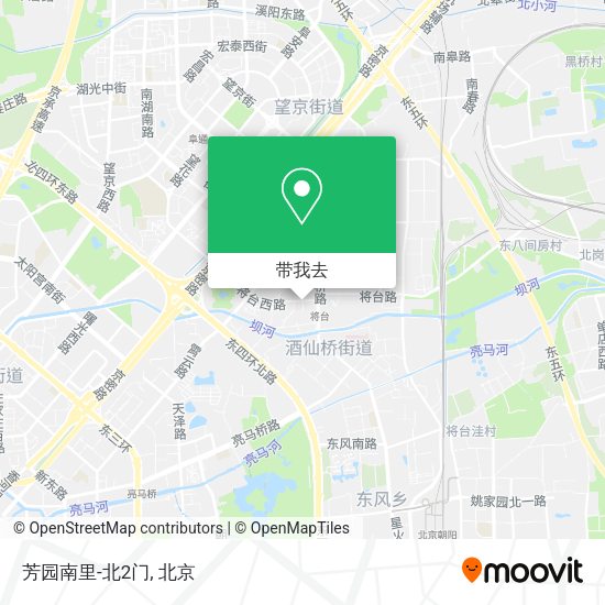 芳园南里-北2门地图