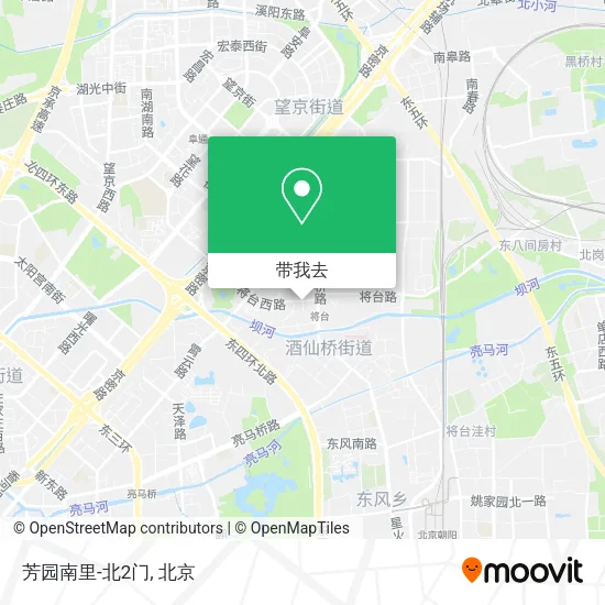 芳园南里-北2门地图
