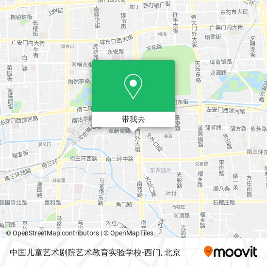 中国儿童艺术剧院艺术教育实验学校-西门地图