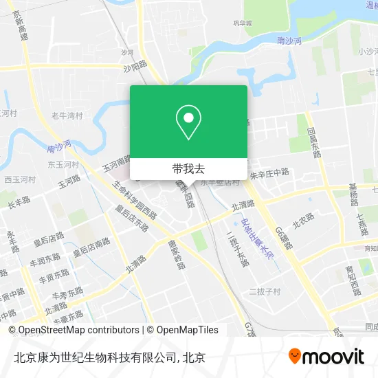 北京康为世纪生物科技有限公司地图