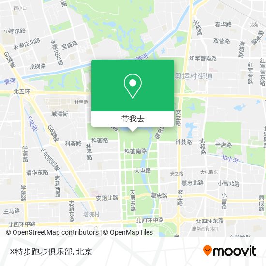 X特步跑步俱乐部地图