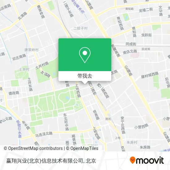 赢翔兴业(北京)信息技术有限公司地图