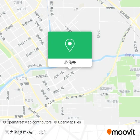 富力尚悦居-东门地图