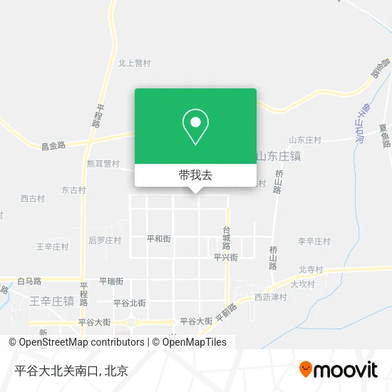 平谷大北关南口地图