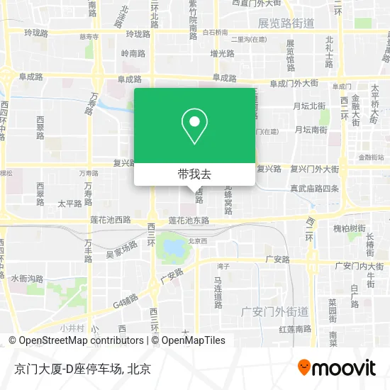 京门大厦-D座停车场地图