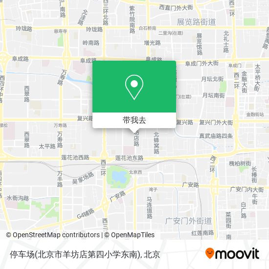 停车场(北京市羊坊店第四小学东南)地图