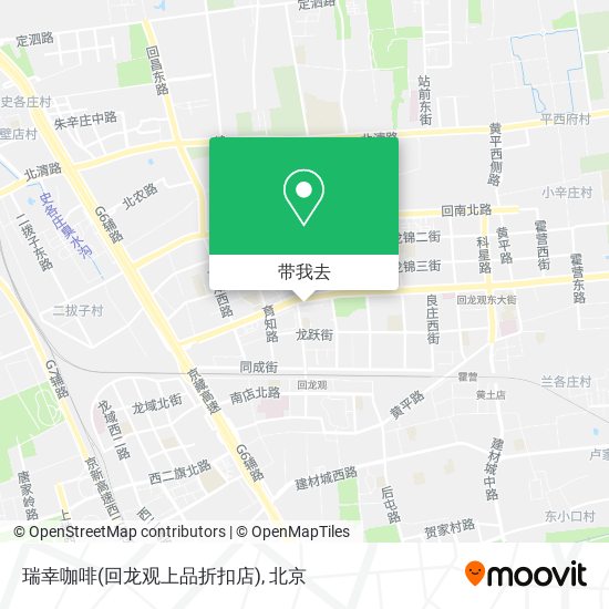 瑞幸咖啡(回龙观上品折扣店)地图