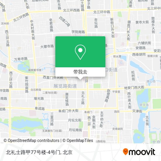 北礼士路甲77号楼-4号门地图