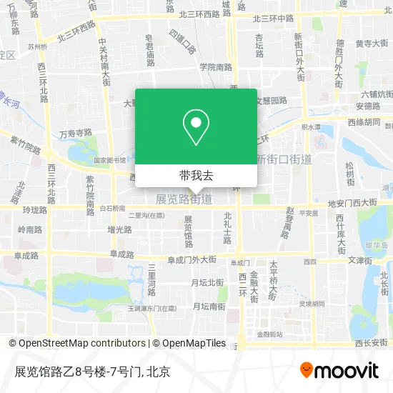 展览馆路乙8号楼-7号门地图