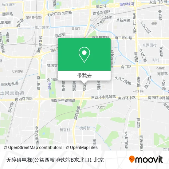 无障碍电梯(公益西桥地铁站B东北口)地图