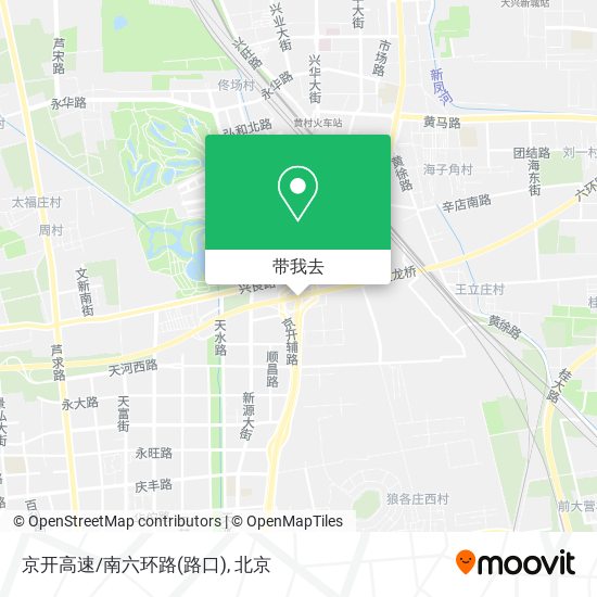 京开高速/南六环路(路口)地图
