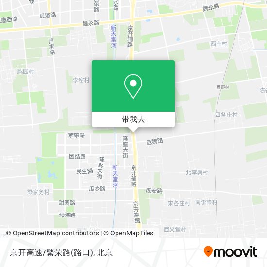 京开高速/繁荣路(路口)地图