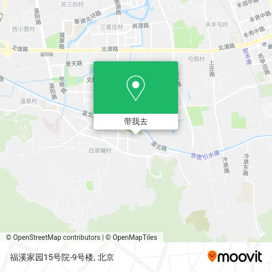 福溪家园15号院-9号楼地图