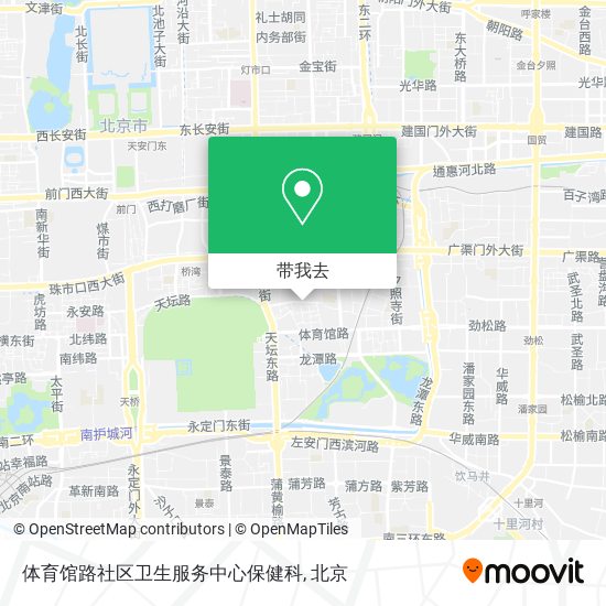 体育馆路社区卫生服务中心保健科地图