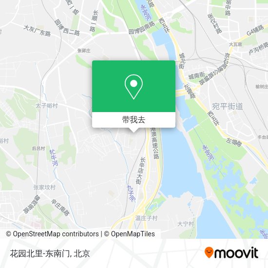 花园北里-东南门地图