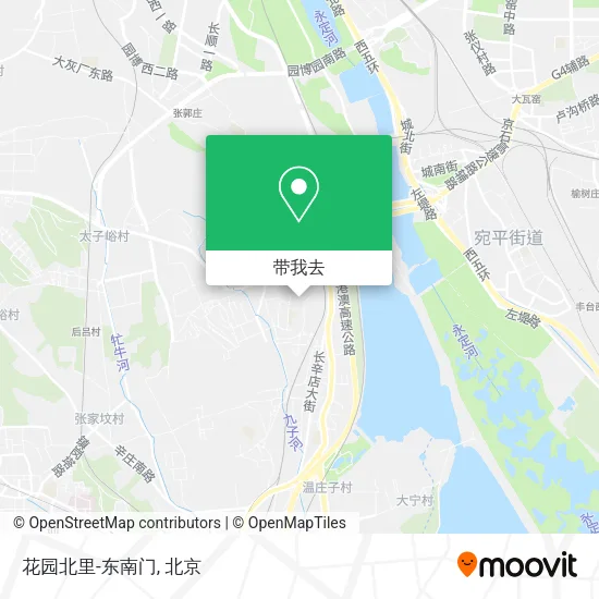 花园北里-东南门地图