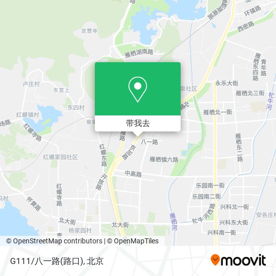 G111/八一路(路口)地图
