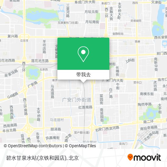 碧水甘泉水站(京铁和园店)地图