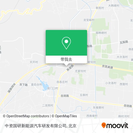 中资国研新能源汽车研发有限公司地图
