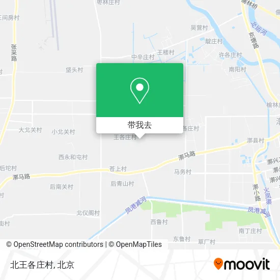 北王各庄村地图