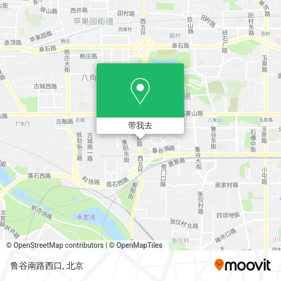 鲁谷南路西口地图