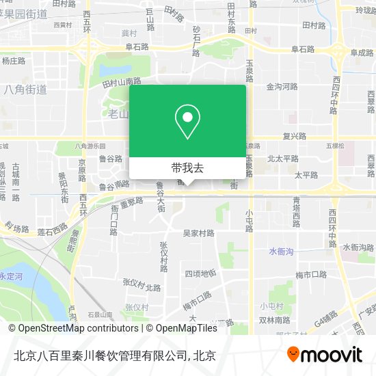 北京八百里秦川餐饮管理有限公司地图