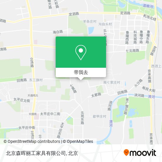 北京森晖丽工家具有限公司地图