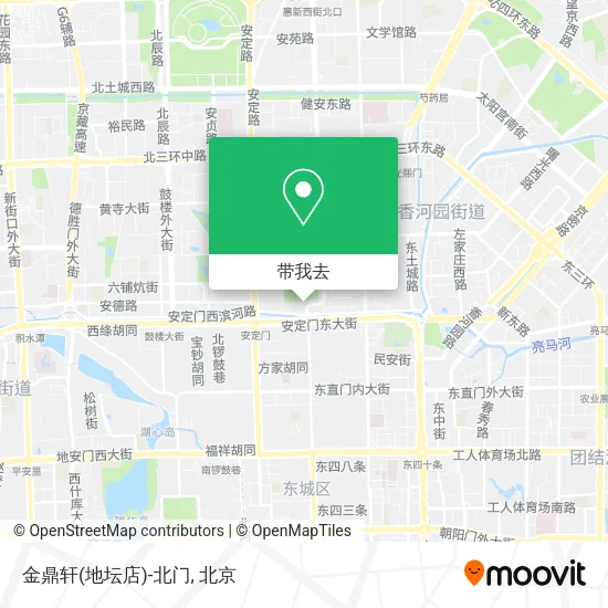 金鼎轩(地坛店)-北门地图