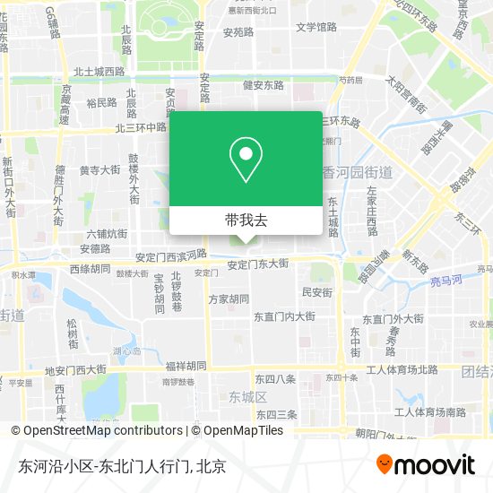 东河沿小区-东北门人行门地图