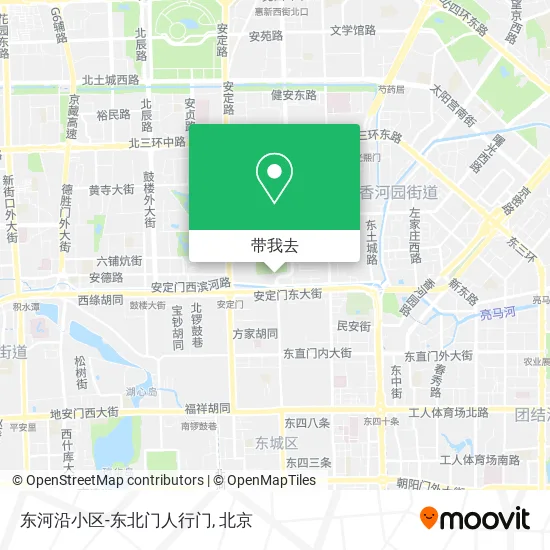 东河沿小区-东北门人行门地图