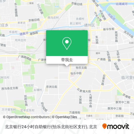 北京银行24小时自助银行(怡乐北街社区支行)地图
