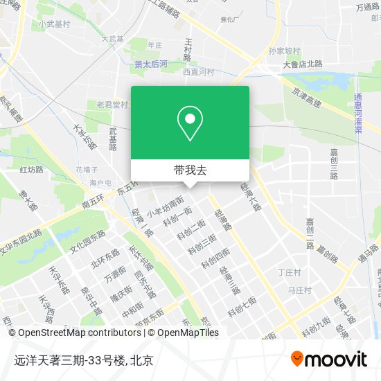 远洋天著三期-33号楼地图