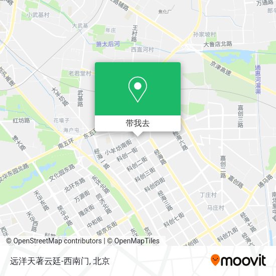 远洋天著云廷-西南门地图