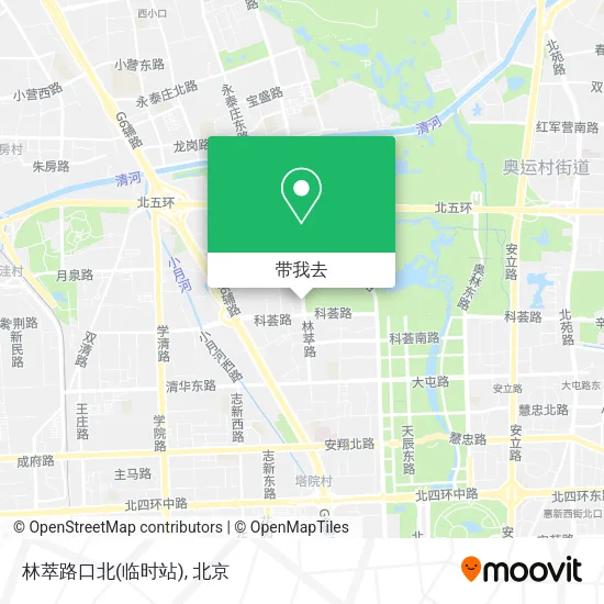 林萃路口北(临时站)地图