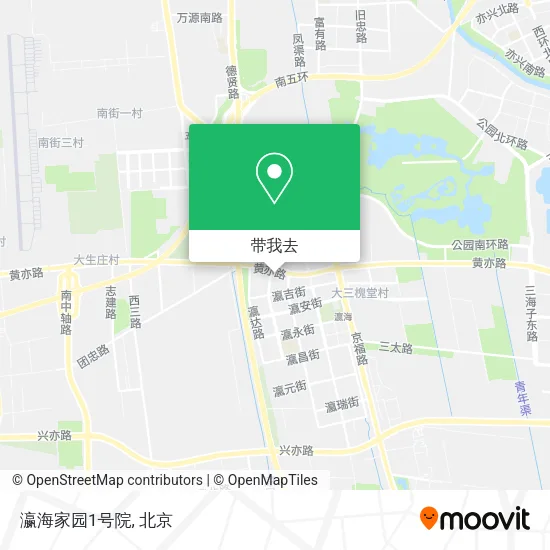 瀛海家园1号院地图