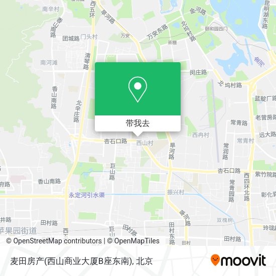 麦田房产(西山商业大厦B座东南)地图