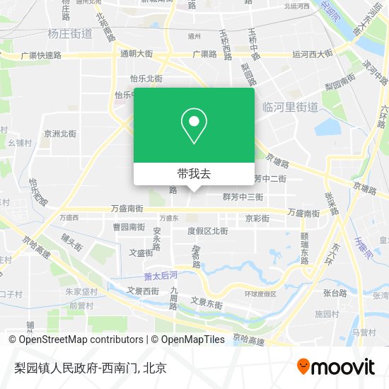 梨园镇人民政府-西南门地图