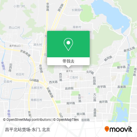 昌平北站货场-东门地图