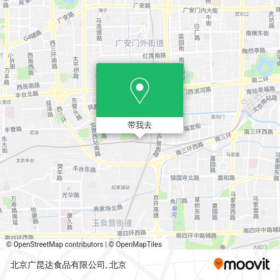 北京广昆达食品有限公司地图