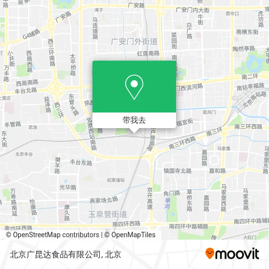 北京广昆达食品有限公司地图