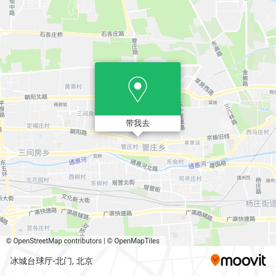 冰城台球厅-北门地图