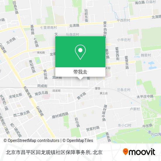 北京市昌平区回龙观镇社区保障事务所地图