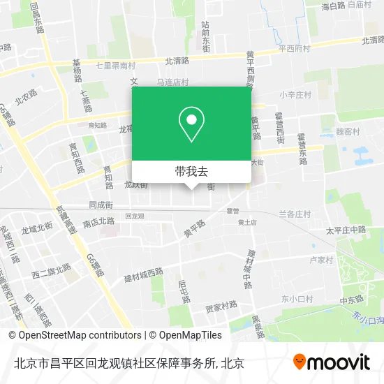 北京市昌平区回龙观镇社区保障事务所地图