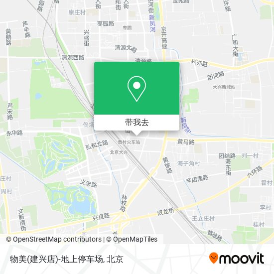物美(建兴店)-地上停车场地图