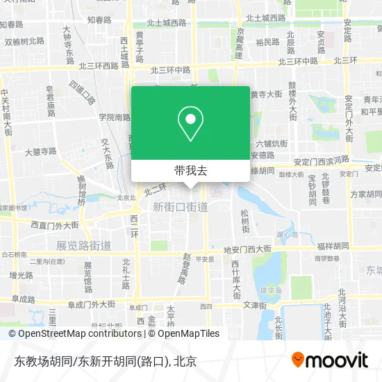 东教场胡同/东新开胡同(路口)地图
